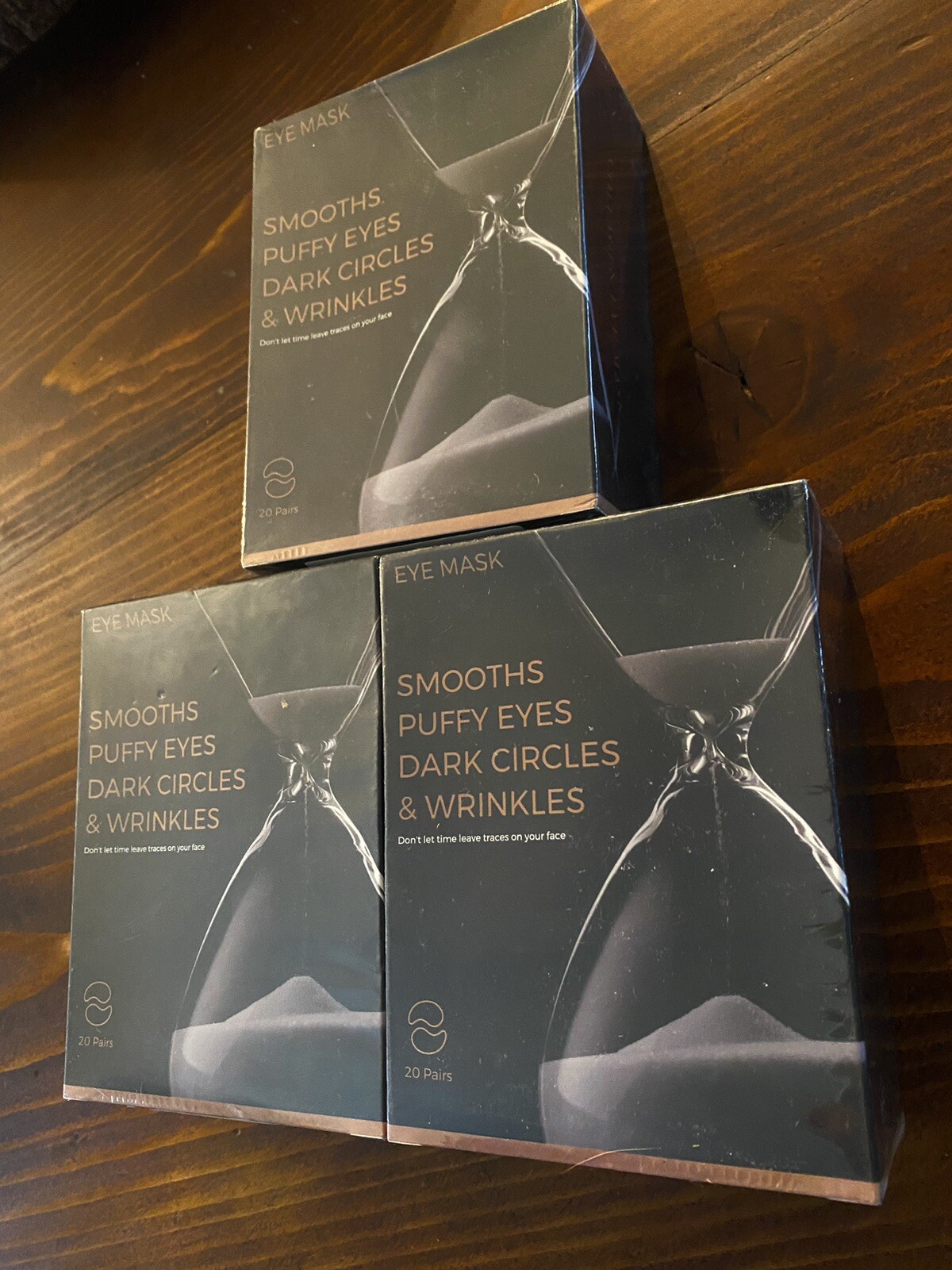 Collagen Eye Mask 60 Count Set – 3 Packs of 20 – New Sealed Beauty Care by Rokelus-image