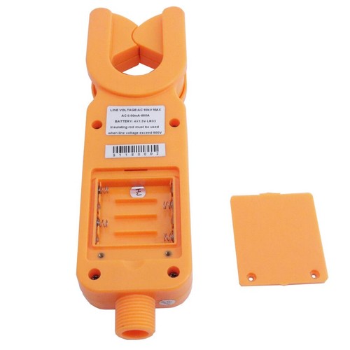 Medidor de corriente de abrazadera de alto bajo voltaje probador digital de corriente de CA 0mA-600A - Imagen 6 de 9