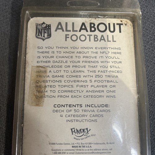 New In Package NFL Trivia Game Fundex All About Football NY Giants 2009 - Picture 6 of 7