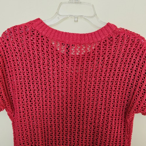 Arizona Jean Girls Sweater Knitted Short Sleeves Pullover Red Sparkly Size XL - Picture 5 of 12