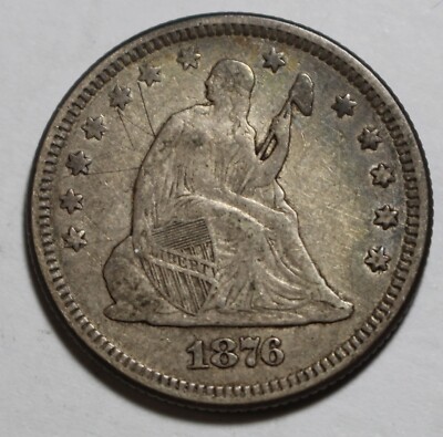 hamuページ 1876 Seated Quarter UR947 | eBay