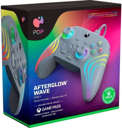 PDP Afterglow Wave Wired Controller Gray for Xbox Series X|S PC