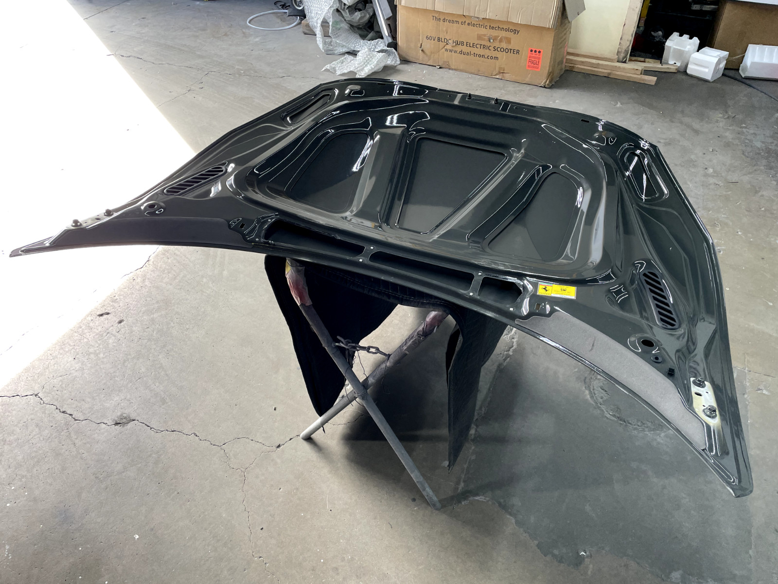 FERRARI 488 GTB SPIDER OEM HOOD VERY CLEAN FRESH TAKE OFF INSURANCE QUALITY