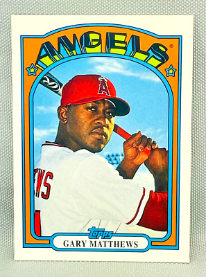 2007 Topps Baseball - GARY MATTHEWS - WAL-MART Classic Design Insert - ANGELS