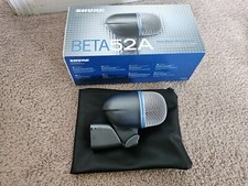 Shure Beta 52a Dynamic Kick Drum Bass Microphone - Silver (beta52a)