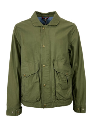 MANUFAKTUR CECCARELLI Jacke Baumwolle grün 6028 DE 100% Baumwolle MADE IN ITALY