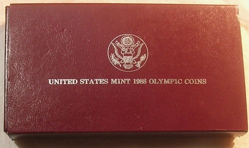 1988 S US Mint Olympic Proof Silver Dollar, In OGP, W/COA, 90% Silver,Great Gift - Picture 7 of 10