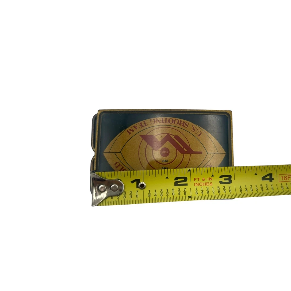 De colección apuntando al oro olímpico EE. UU. Hebilla de cinturón Shooting Team 1981-1984 Foto 3 de 4