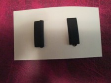 Pair of 1st LT Lieutenant Black Bars Rank Insignia First LT USA Made SPECIAL