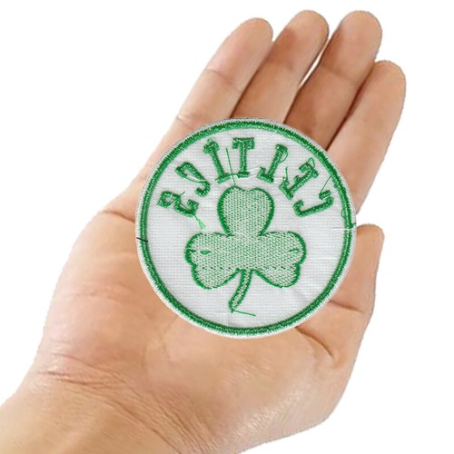 Wholesale Boston Celtics White Blackground Logo Size 2.8"x2.8" Sew Iron on Patch - Picture 11 of 12