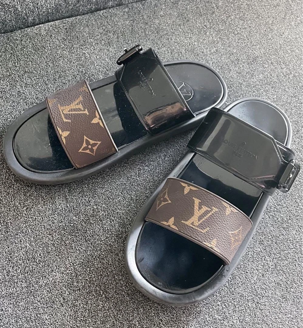 Used louis vuitton sandals sales