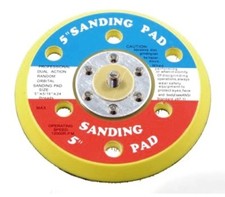 PLATORELLO DISCO A STRAPPO A 6 FORI X SMERIGLIATRICE ROTORBITALE DA 5" 125 mm .