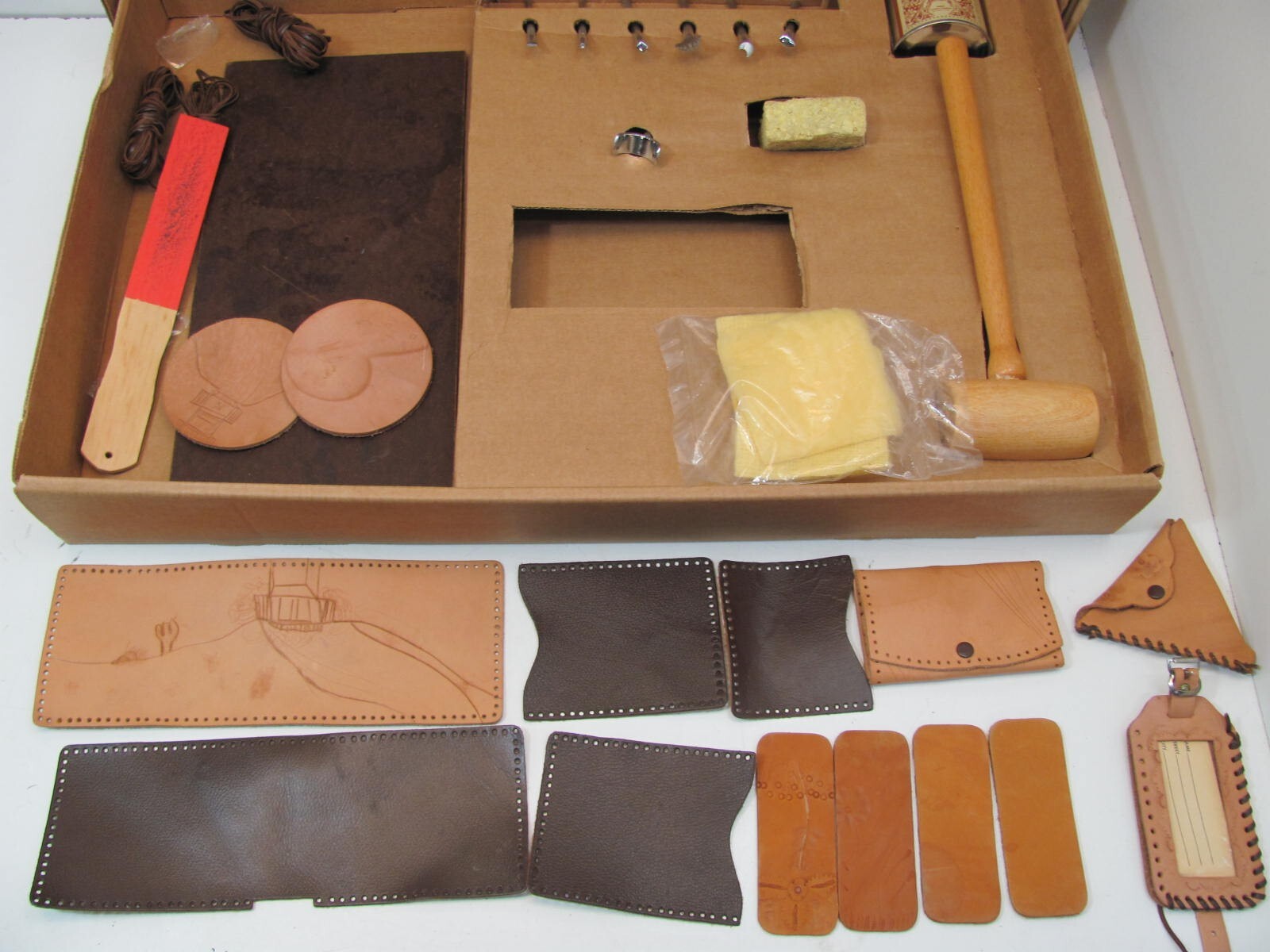 Tandy Let's Do Leathercraft Leather Craft Kit Style Old West Vintage eBay