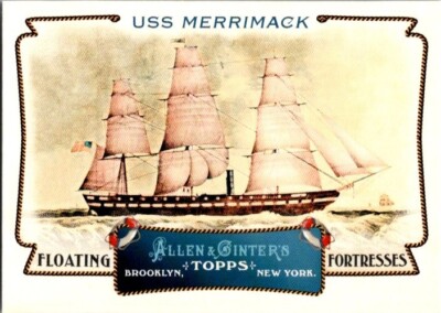 2011 Topps Allen and Ginter Floating Fortresses #FF9 USS Merrimack