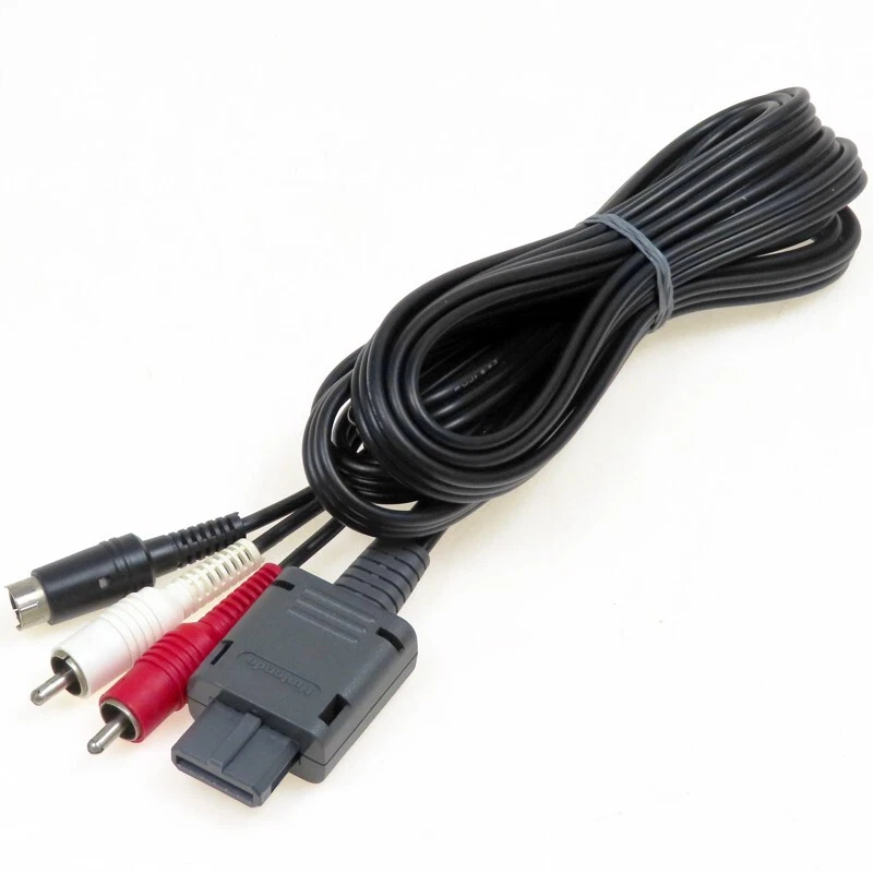 Nintendo Original S-Video Cable Japan Import N64 Super Famicom SFC GC Working - Image 2 of 3
