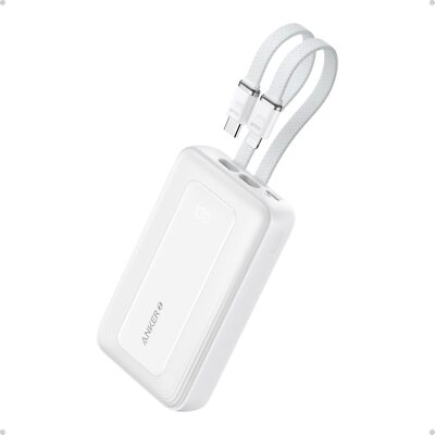 Anker Power Bank 10000mAh 30W Fast Charger USB-C/ MFi-Certified Lightning Cables