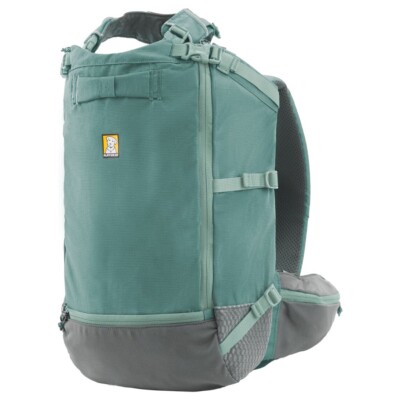 Ruffwear Hitch Hiker Rucksack für Hunde Carrier River Rock Green Abenteuer