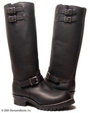 Wesco Boss 16" Engineer Leather Black Boots | Vibram 100 Sole | USA Made