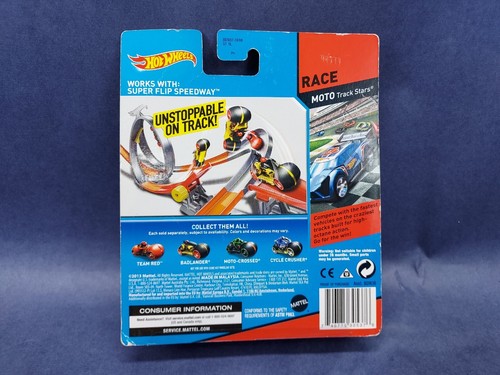 Hot Wheels Moto Track Stars Rare Team RED High Speed Moto New Sealed - Picture 3 of 9