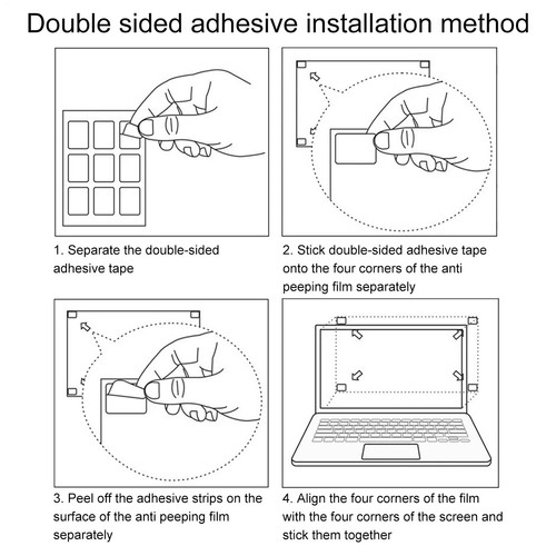 1x Laptop Privacy Screen 12.5/13.3/14/15.6inch Anti Glare Screen Protector - Afbeelding 11 van 17