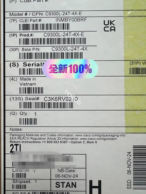 C9300L-24T-4X-E cisco switch new Via DHL or Fedex