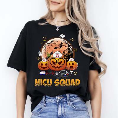 NICU squad Halloween Unisex T-Shirt Scary Spooky Neonatal intensive care nurse t