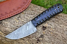 CUSTOM HAND MADE FORGED DAMASCUS STEEL SKINNING HUNTING KNIFE EDC 2470