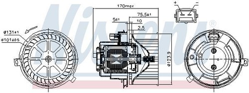 Innenraumgebläse NISSENS 87446 für Ford Transit Kasten - Bild 6 von 6