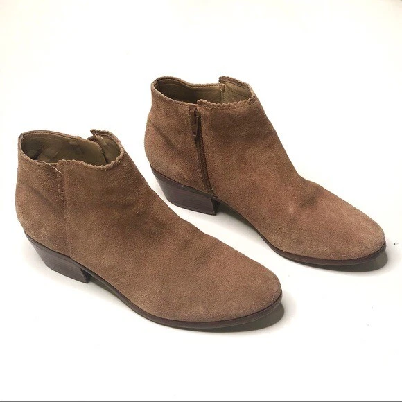 Jack Rogers Bailee Suede Ankle Boots Tan 8.5 eBay