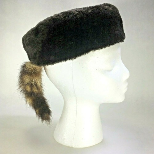 Vintage Real Raccoon Coonskin Davy 