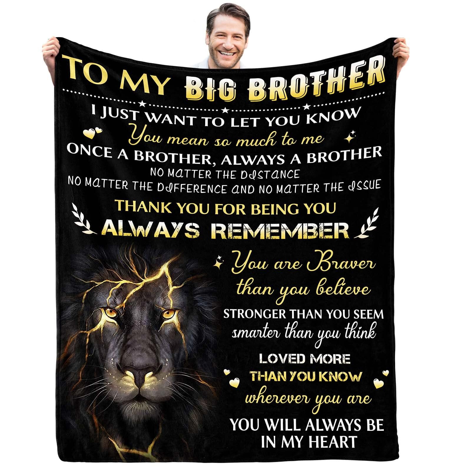 Big Brother Gift BlanketGifts for BrotherBig Brother Gifts for BoyBrother Gif...