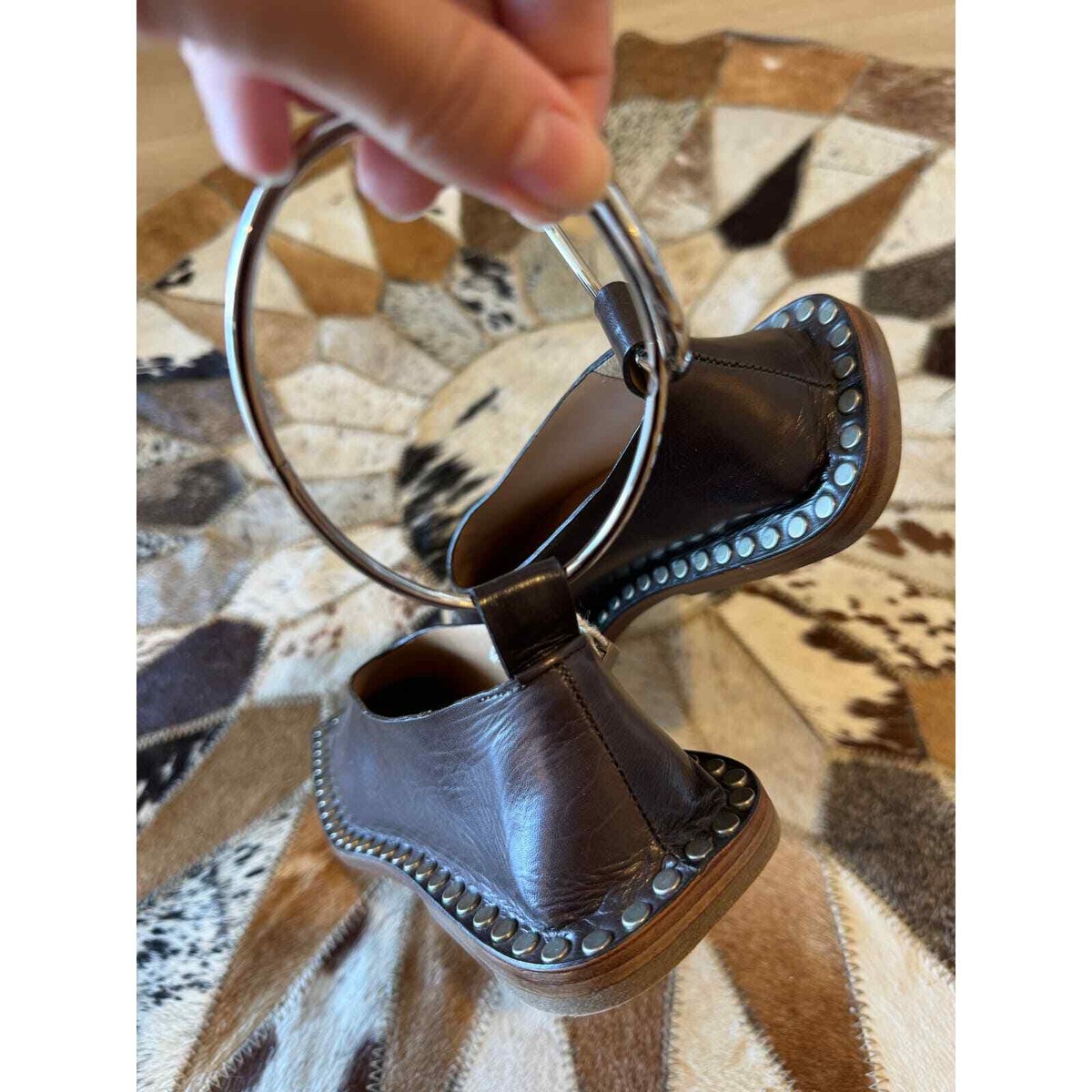 VIP【関税送料無料】希少 JIL SANDER BROWN LEATHER FLATS Leather ballet flats Jil Sander Brown size 38 EU in Leather
