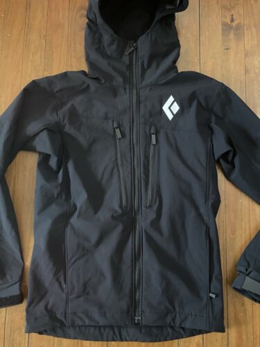 Black Diamond Mens Dawn Patrol Soft Shell Hooded Jacket Small Black - Picture 3 of 12