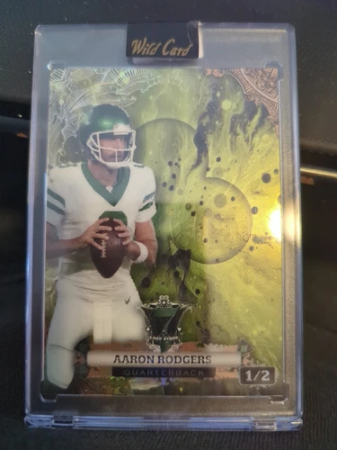 2024 Wild Card 7 Card Stud 1/2 Aaron Rodgers Green Club #P7CGC-AR