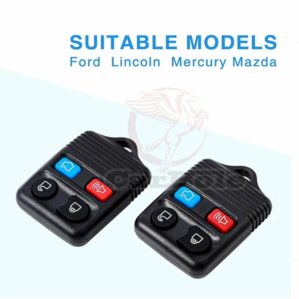Paquete de 2 llaveros de entrada sin llave para Ford Expedition Explorer Lincoln Aviator Foto 3 de 4