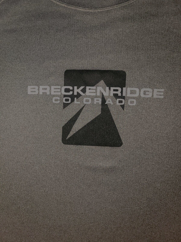 Breckenridge Colorado Short Sleeve Dark Gray T-Shirt Adult XXL 2XL