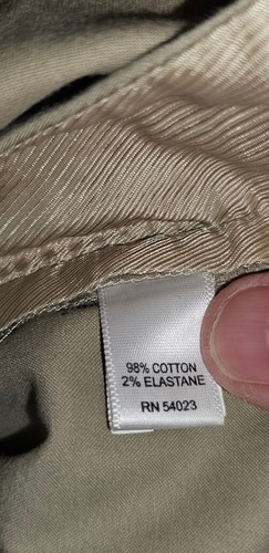 Pantalones de vestir para mujer Banana Republic caqui talla 8 mezcla algodón - Imagen 3 de 6