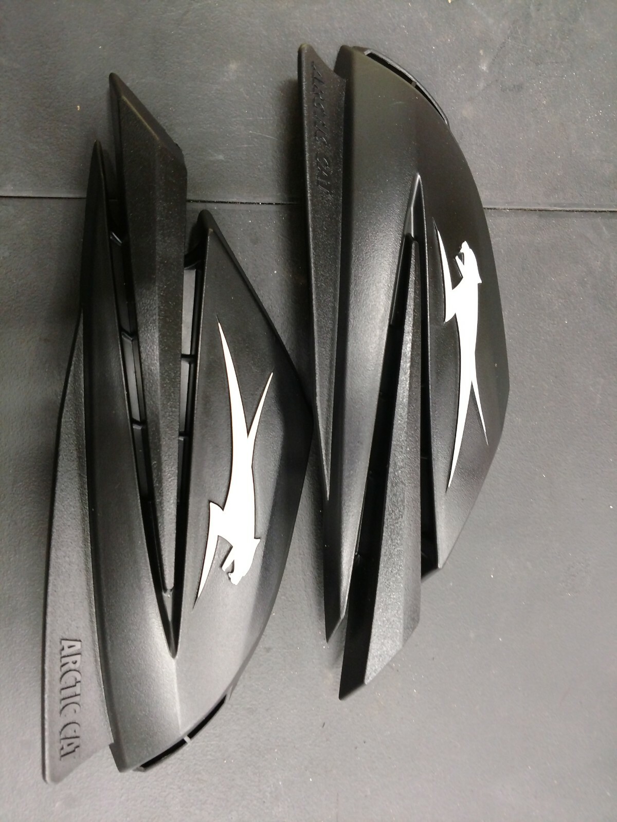 New Arctic Cat ATV SNOW SET PAIR HAND BLACK WHITE HAND GUARDS 4639806