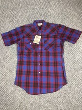 Vintage Ely Cattleman Shirt Mens Size 15 1/2 Western Pearl Snap Long Sleeve NWT