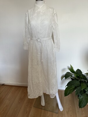 ZARA NEW WOMAN MIDI ZW COLLECTION EMBROIDERED