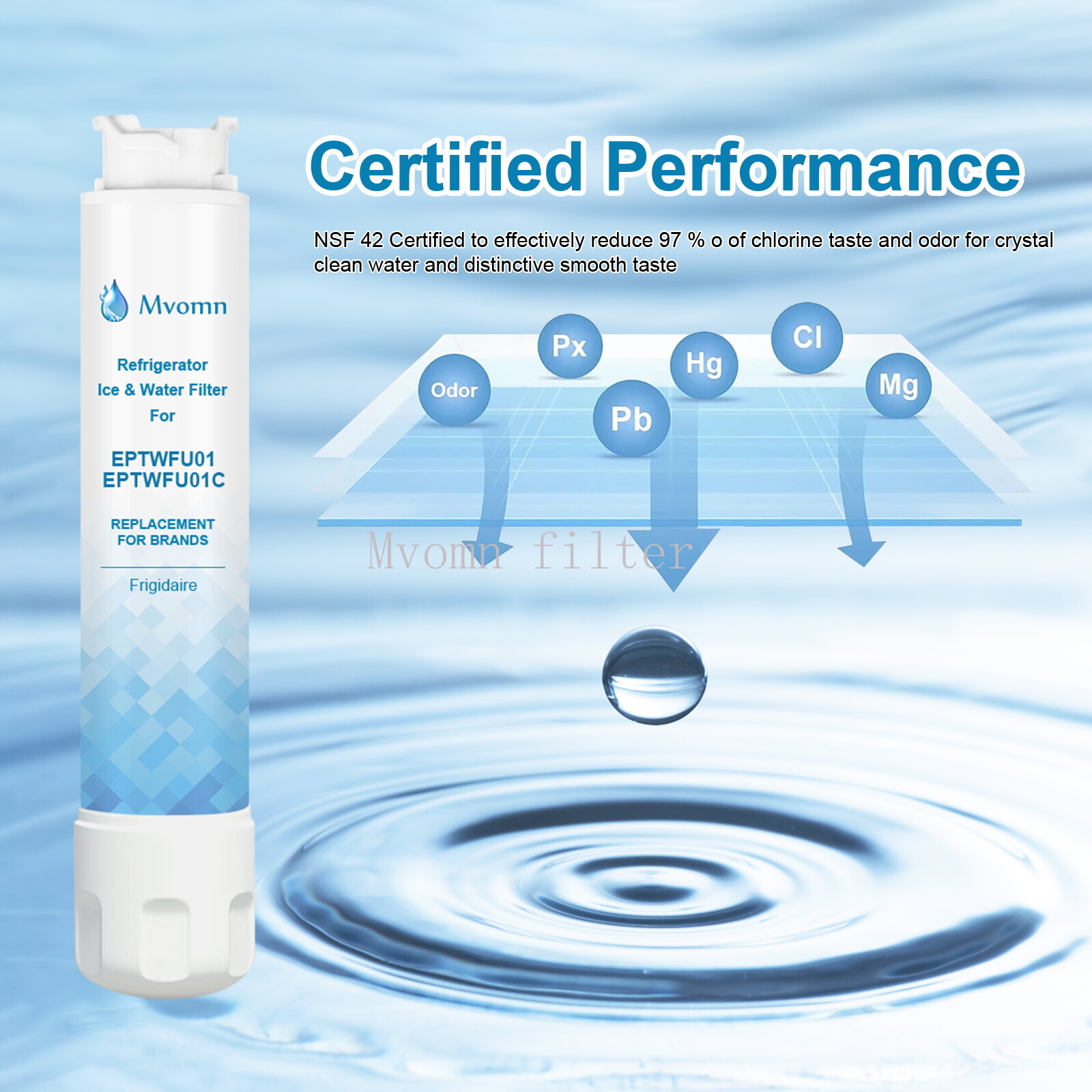 2PC For Frigidaire Brand EPTWFU01 Pure Source Ultra II Refrigerator Water Filter