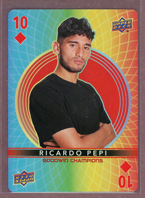 2022 UD Goodwin Champions Playing Cards 10-Diamonds Ricardo Pepi