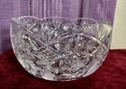 Williamsburg By Avitra 8” Round Heavy Cut Crystal Bowl Sawtooth Pineapple Star — photo 3