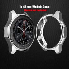 Heavy-Duty 46mm Watch Case Protector Cover f Samsung Gear S3 Frontier SM-R765T