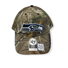 '47 Seattle Seahawks MVP Realtree Camo Frost Adjustable Strap Hat Cap