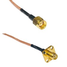 RG316 RP-SMA MALE to RP-SMA Female Flange RF Cable Rapid-SHIP LOT