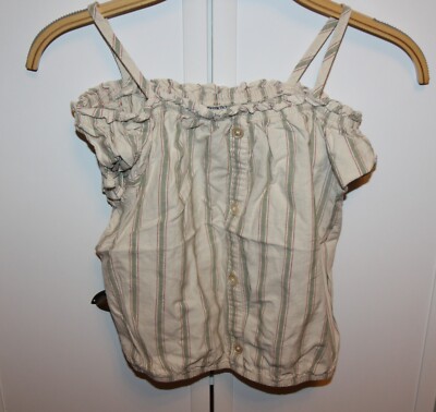 Kinder Mädchen Top Carmen Shirt Beige puff Ärmel 134 Waikiki