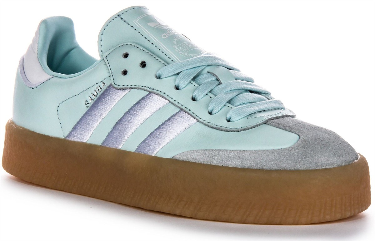 Pink Womens Adidas Adidas Samba Rose Orchid Tint Adidas Sambae Stripes  Retro Contrast Leather Womens Sneakers