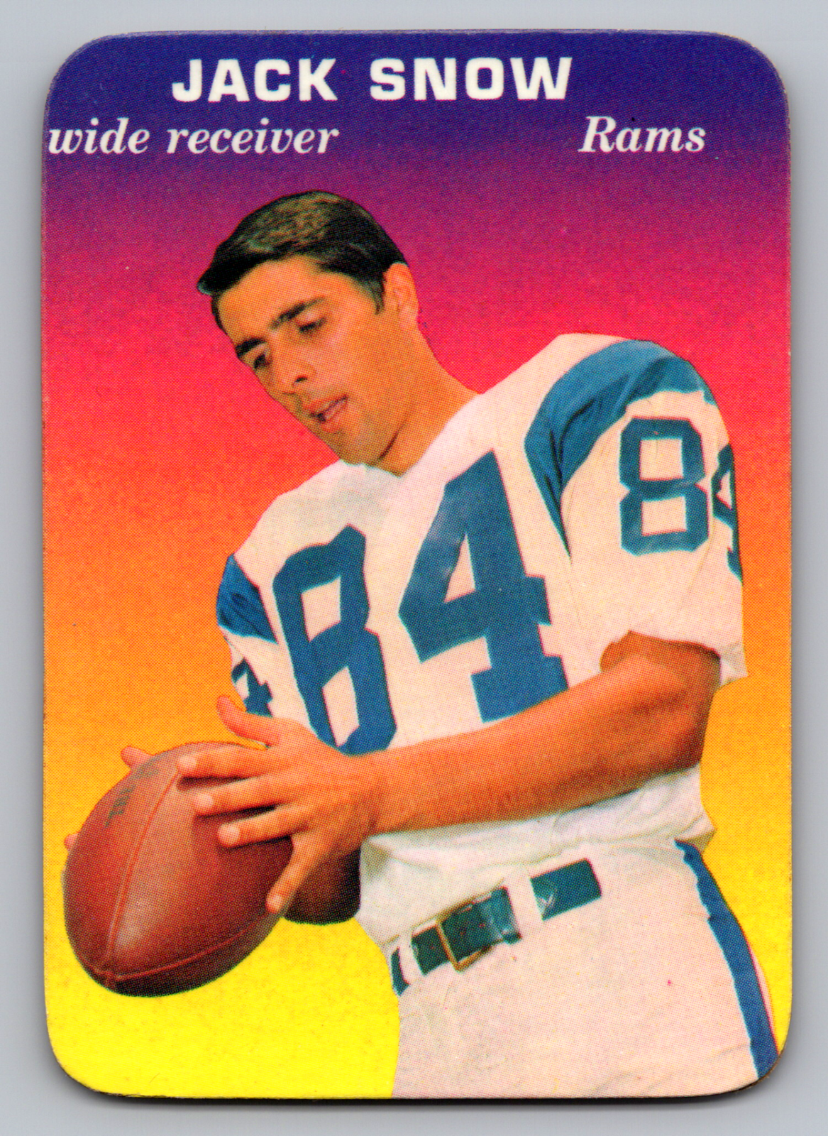 1970 Topps Glossy Insert Jack Snow Rams Football Card #11