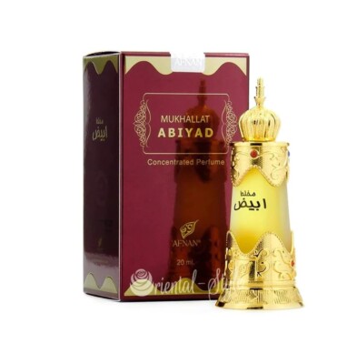 Mukhallat Abiyad Concentrated Perfume Oil (Attar) 20ml LIMITED STOCK